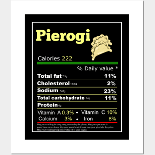 pierogi nutrition facts Posters and Art